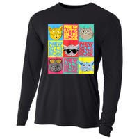 New Cats On He Block Funny Pop Culture Cat Hemed Party Cooling Performance Long Sleeve Crew