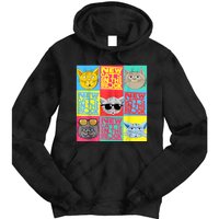 New Cats On He Block Funny Pop Culture Cat Hemed Party Tie Dye Hoodie