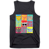 New Cats On He Block Funny Pop Culture Cat Hemed Party Tank Top