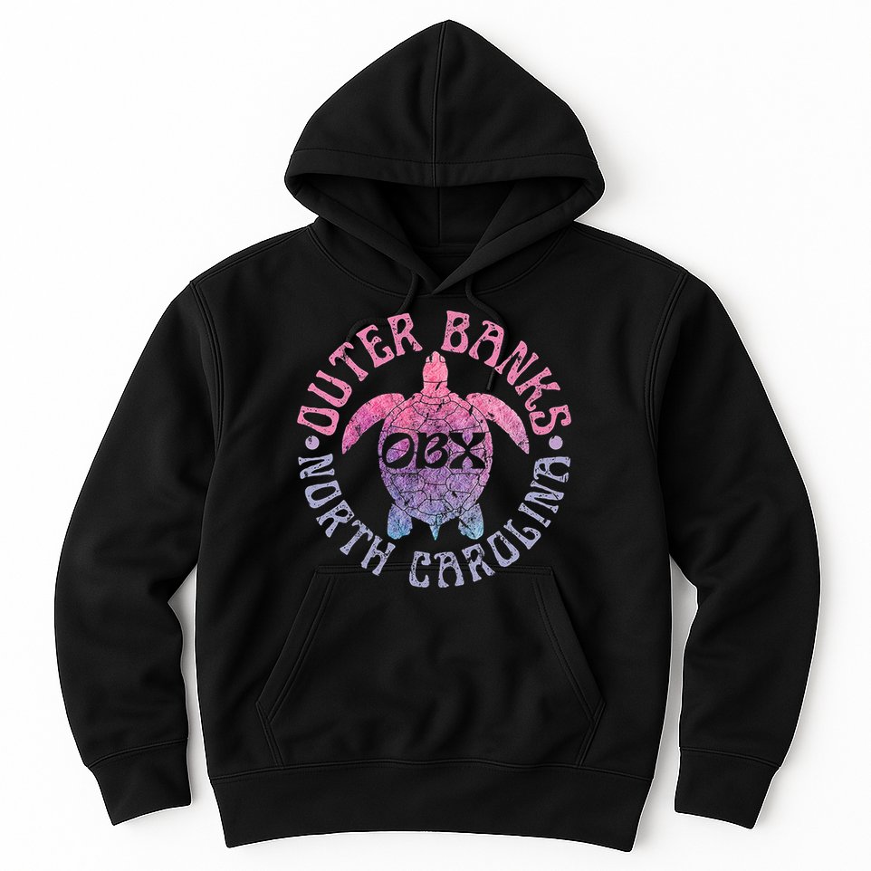 North Carolina Obx Sea Turtle Beach Vintage Great Gift Hoodie