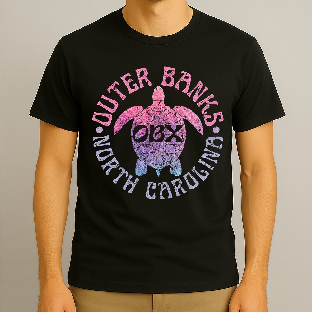 North Carolina Obx Sea Turtle Beach Vintage Great Gift T-Shirt