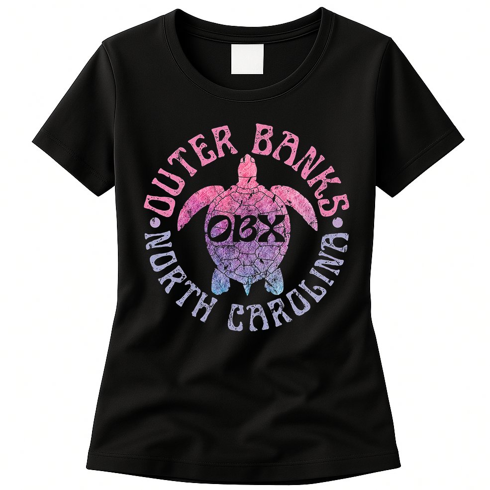 North Carolina Obx Sea Turtle Beach Vintage Great Gift Womens T-Shirt