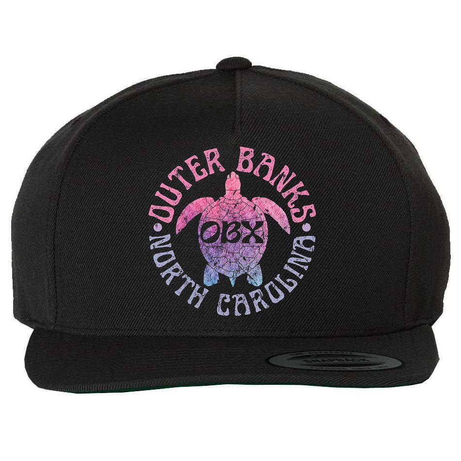 North Carolina Obx Sea Turtle Beach Vintage Great Gift Wool Snapback Cap