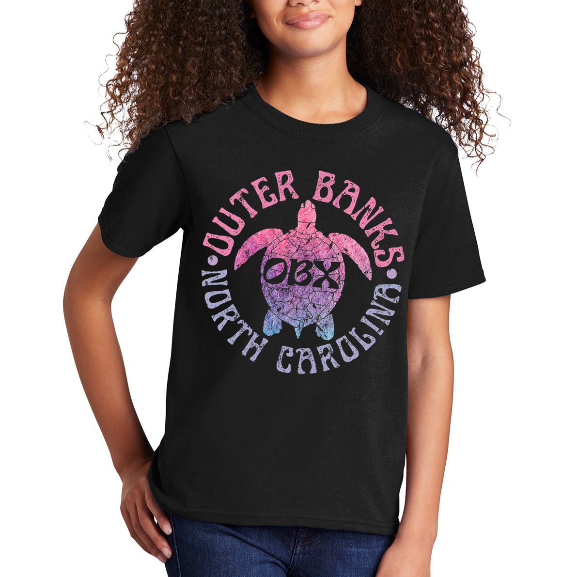 North Carolina Obx Sea Turtle Beach Vintage Great Gift Kids T-Shirt