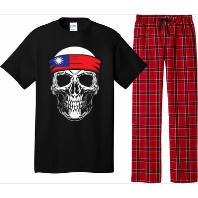 Nationality Country Origin Meaningful Gift Skull Flag Taiwan Funny Gift Pajama Set