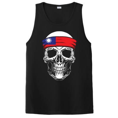 Nationality Country Origin Meaningful Gift Skull Flag Taiwan Funny Gift PosiCharge Competitor Tank