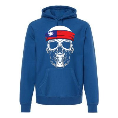 Nationality Country Origin Meaningful Gift Skull Flag Taiwan Funny Gift Premium Hoodie