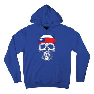 Nationality Country Origin Meaningful Gift Skull Flag Taiwan Funny Gift Tall Hoodie