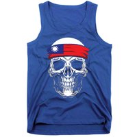 Nationality Country Origin Meaningful Gift Skull Flag Taiwan Funny Gift Tank Top