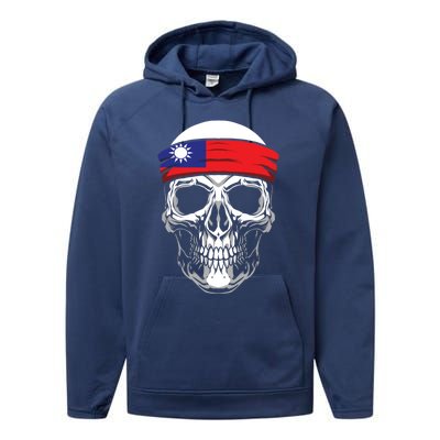 Nationality Country Origin Meaningful Gift Skull Flag Taiwan Funny Gift Performance Fleece Hoodie