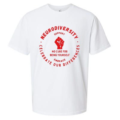 Neurodiversity Celebrate Our Differences Embrace Support Sueded Cloud Jersey T-Shirt