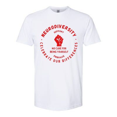 Neurodiversity Celebrate Our Differences Embrace Support Softstyle CVC T-Shirt