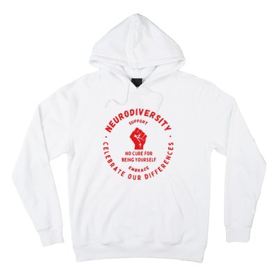 Neurodiversity Celebrate Our Differences Embrace Support Hoodie