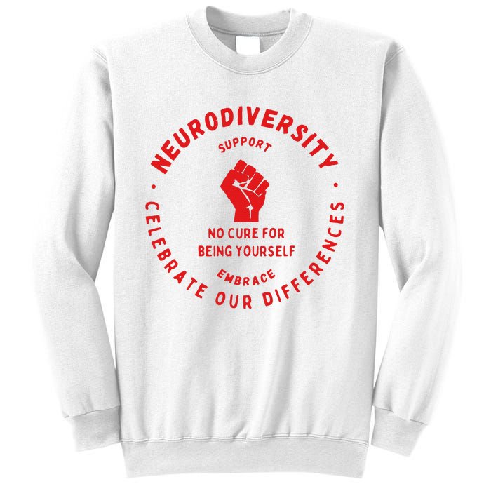 Neurodiversity Celebrate Our Differences Embrace Support Sweatshirt