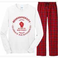 Neurodiversity Celebrate Our Differences Embrace Support Long Sleeve Pajama Set