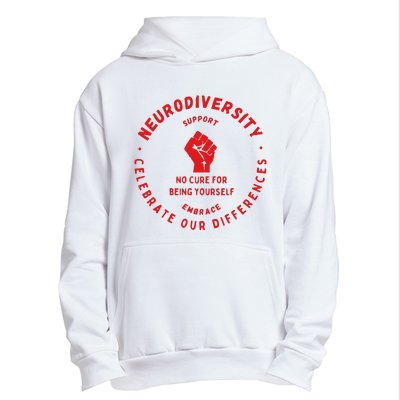 Neurodiversity Celebrate Our Differences Embrace Support Urban Pullover Hoodie