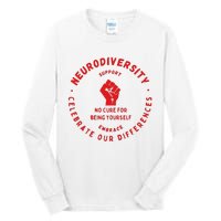 Neurodiversity Celebrate Our Differences Embrace Support Tall Long Sleeve T-Shirt