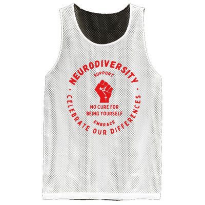 Neurodiversity Celebrate Our Differences Embrace Support Mesh Reversible Basketball Jersey Tank