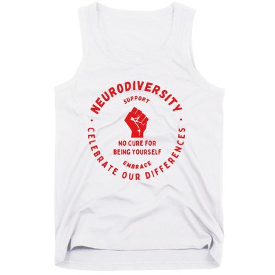 Neurodiversity Celebrate Our Differences Embrace Support Tank Top