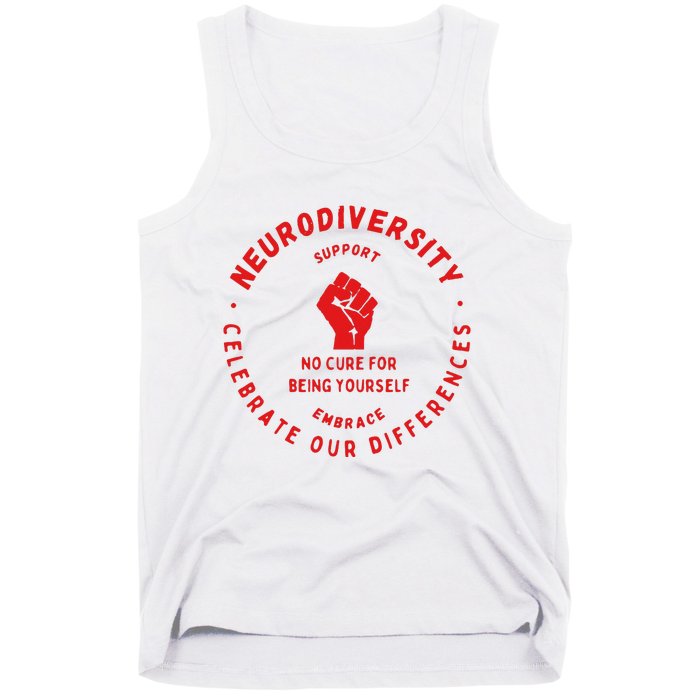 Neurodiversity Celebrate Our Differences Embrace Support Tank Top