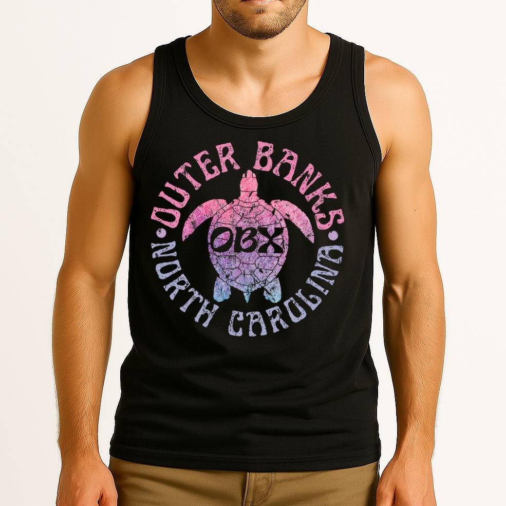 North Carolina Obx Sea Turtle Beach Tank Top