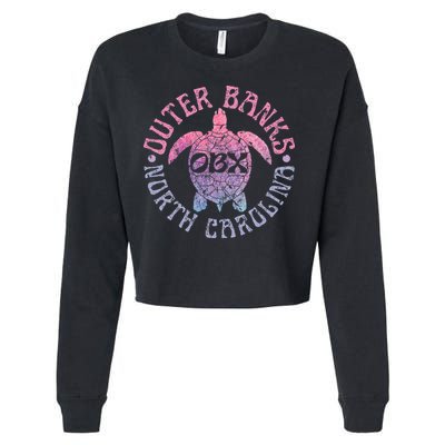 North Carolina Obx Sea Turtle Beach Cropped Pullover Crew