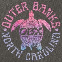 North Carolina Obx Sea Turtle Beach Cotton Canvas Backpack