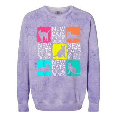 New Cats On The Block Colorblast Crewneck Sweatshirt