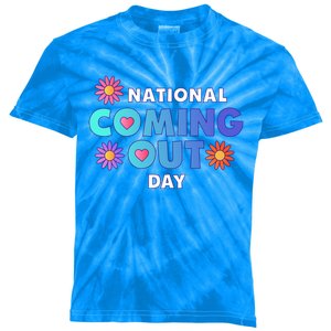 National Coming Out Day Lgbtq Cute Gift Kids Tie-Dye T-Shirt