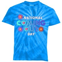 National Coming Out Day Lgbtq Cute Gift Kids Tie-Dye T-Shirt