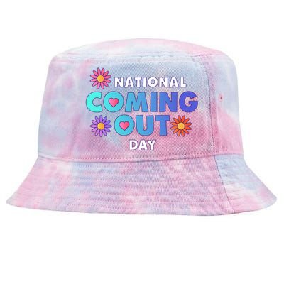 National Coming Out Day Lgbtq Cute Gift Tie-Dyed Bucket Hat