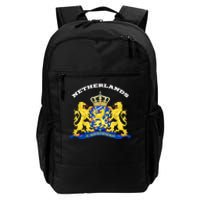 Netherlands Coat Of Arms Flag Souvenir Amsterdam Daily Commute Backpack