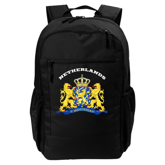 Netherlands Coat Of Arms Flag Souvenir Amsterdam Daily Commute Backpack