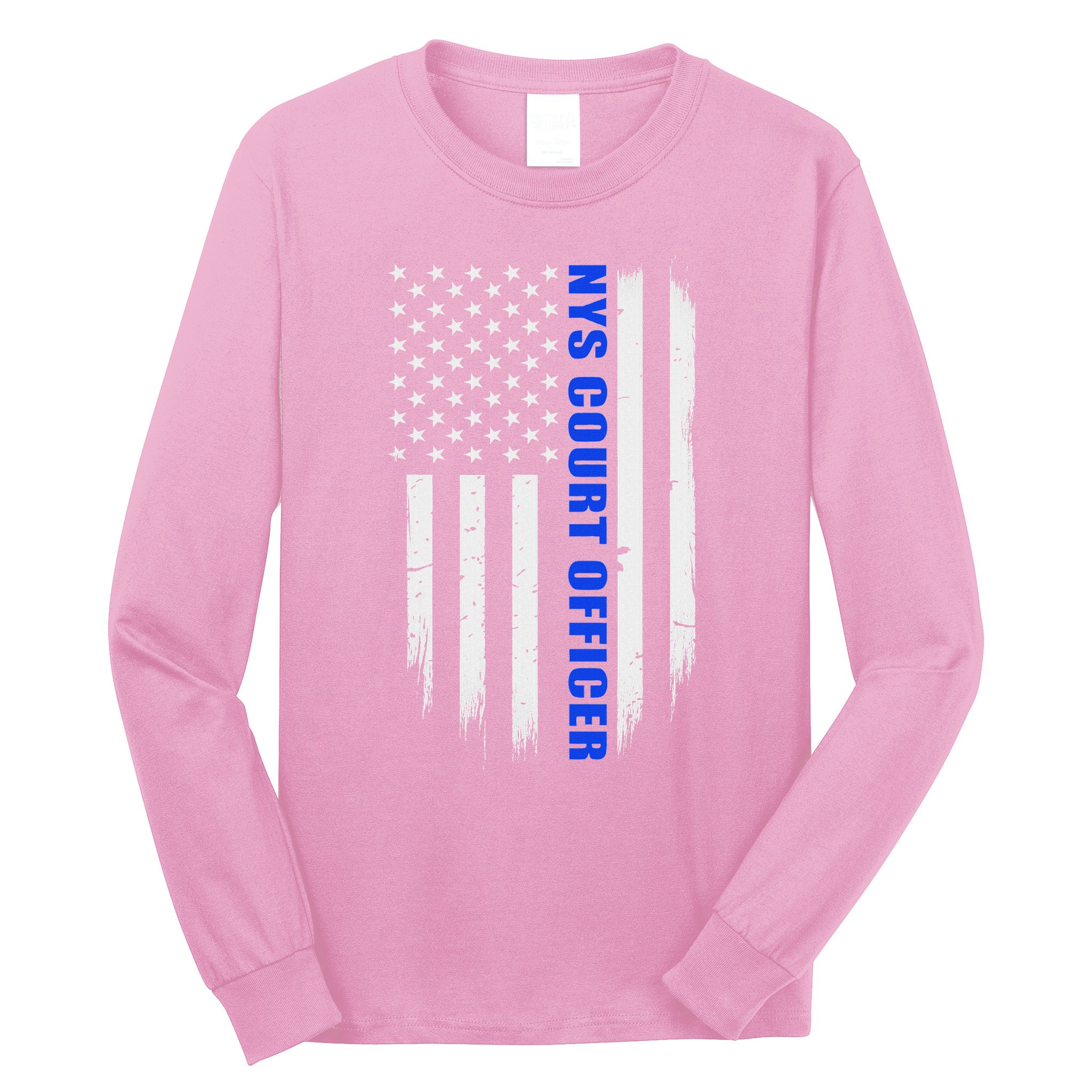 Nys Court Officer Thin Blue Line Flag Long Sleeve Shirt