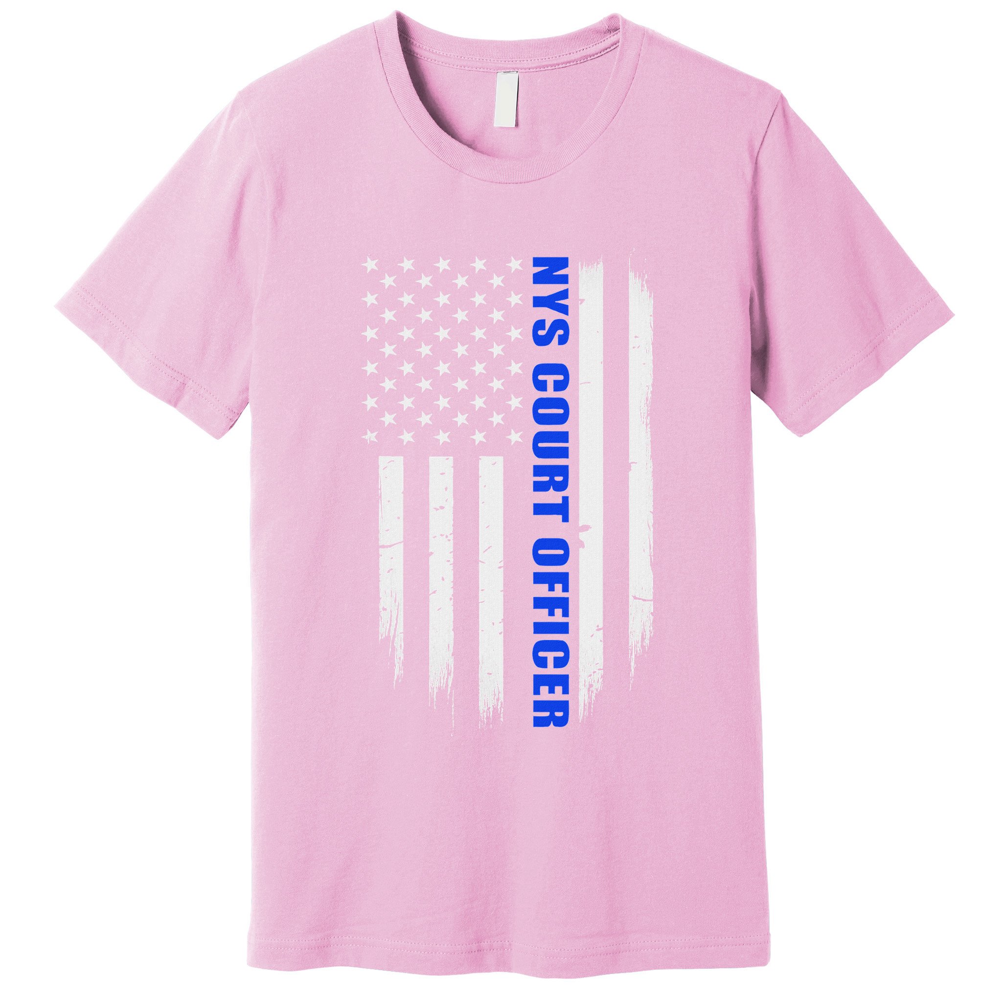 Nys Court Officer Thin Blue Line Flag Premium T-Shirt