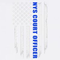 Nys Court Officer Thin Blue Line Flag Cooling Performance Crew T-Shirt