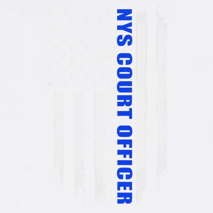 Nys Court Officer Thin Blue Line Flag Cooling Performance Crew T-Shirt
