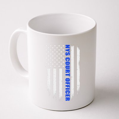 Nys Court Officer Thin Blue Line Flag Mug