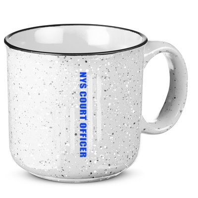 Nys Court Officer Thin Blue Line Flag 15oz Campfire Ceramic Mug