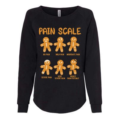 Nurse Christmas Pain Scale Assessment Rn Er Gingerbread Man Womens California Wash Sweatshirt