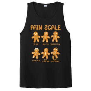 Nurse Christmas Pain Scale Assessment Rn Er Gingerbread Man PosiCharge Competitor Tank