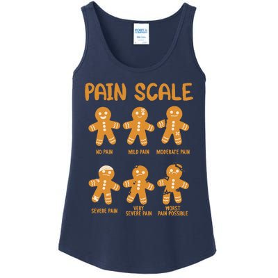 Nurse Christmas Pain Scale Assessment Rn Er Gingerbread Man Ladies Essential Tank