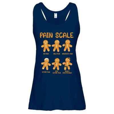 Nurse Christmas Pain Scale Assessment Rn Er Gingerbread Man Ladies Essential Flowy Tank