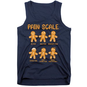 Nurse Christmas Pain Scale Assessment Rn Er Gingerbread Man Tank Top