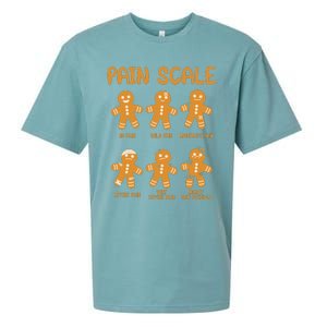 Nurse Christmas Pain Scale Assessment Rn Er Gingerbread Man Sueded Cloud Jersey T-Shirt