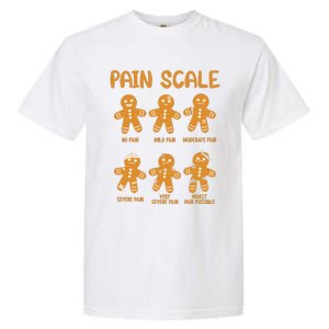 Nurse Christmas Pain Scale Assessment Rn Er Gingerbread Man Garment-Dyed Heavyweight T-Shirt