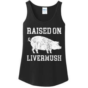 North Carolina Pride Raised On Livermush Ladies Essential Tank