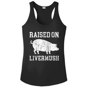 North Carolina Pride Raised On Livermush Ladies PosiCharge Competitor Racerback Tank