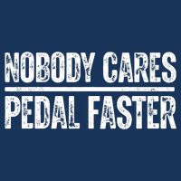 Nobody Cares Pedal Faster Cool Cycling Humor  16 in Basic Backpack