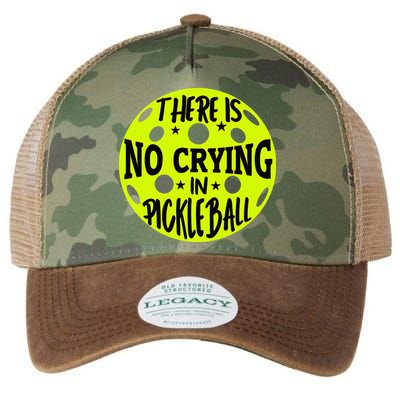 No Crying Pickleball Player Paddleball Lover Dink Funny Legacy Tie Dye Trucker Hat